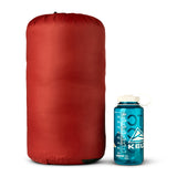Kelty Cosmic Down 0°F (-18°C) 550-Fill Sleeping Bag - Regular - Tandoori Spice/Green Gables