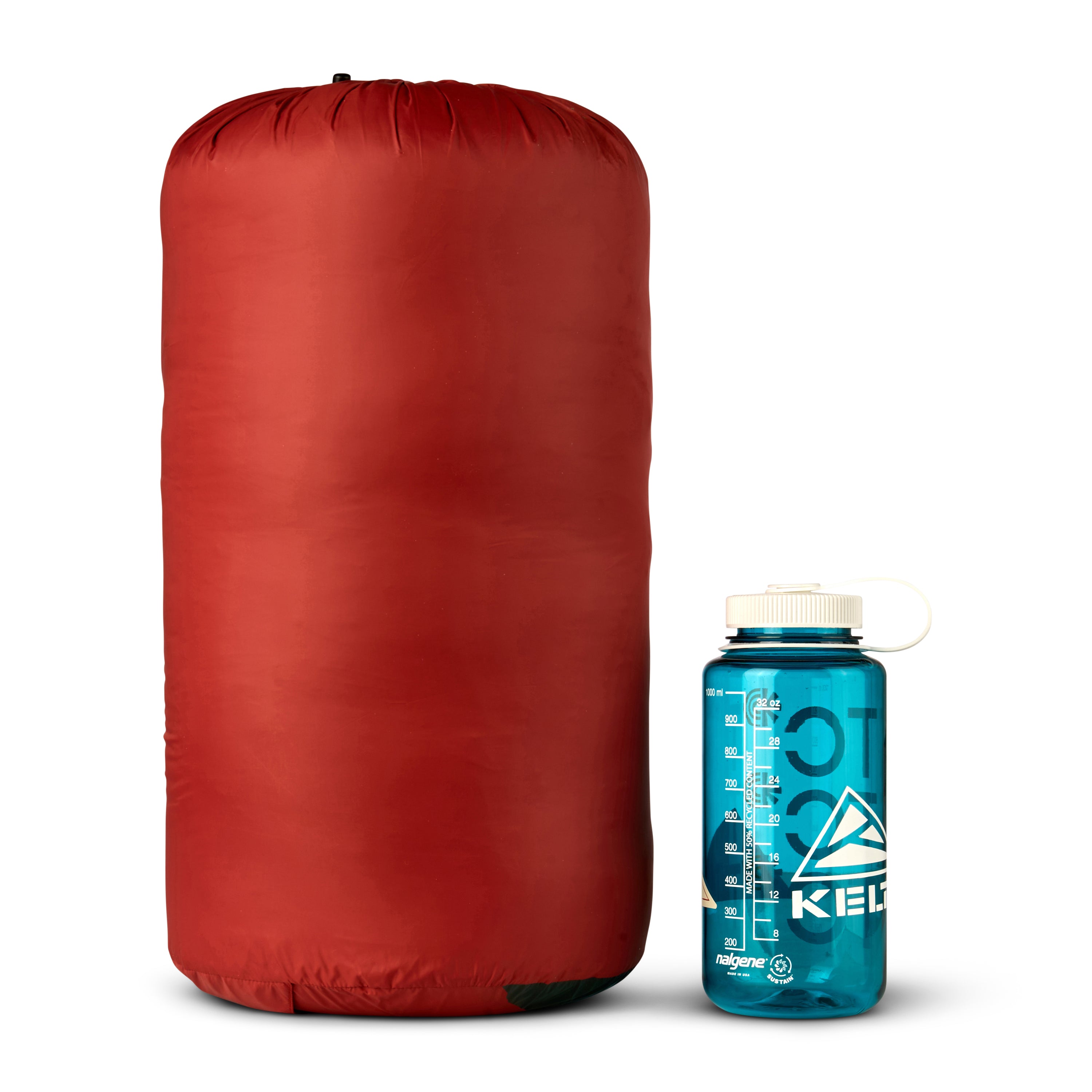 Kelty Cosmic Down 0°F (-18°C) 550-Fill Sleeping Bag - Regular - Tandoori Spice/Green Gables