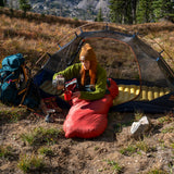 Kelty Cosmic Down 0°F (-18°C) 550-Fill Sleeping Bag - Regular - Tandoori Spice/Green Gables