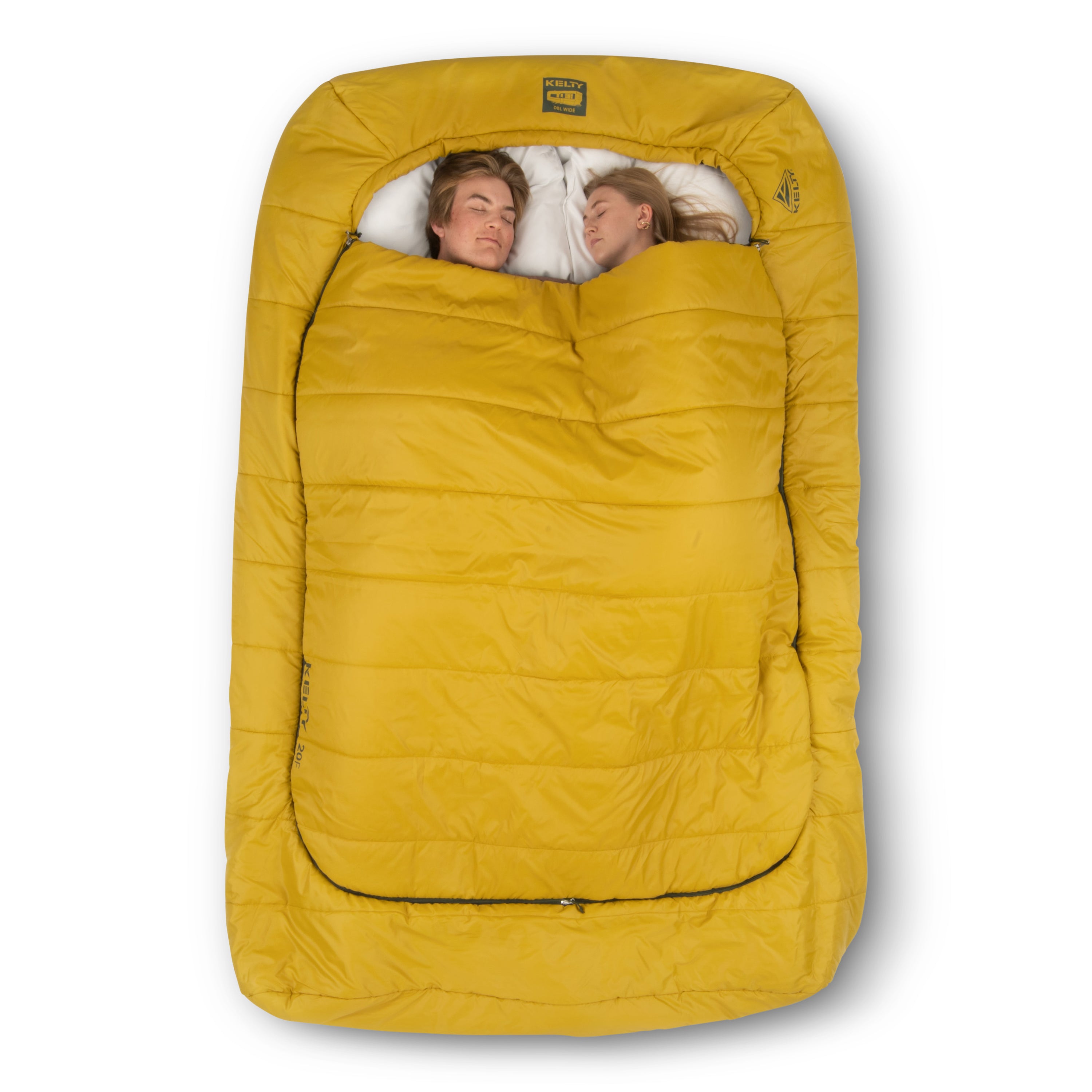Kelty Tru Comfort Doublewide 20F Sleeping Bag in Olive Oil / Gamescape