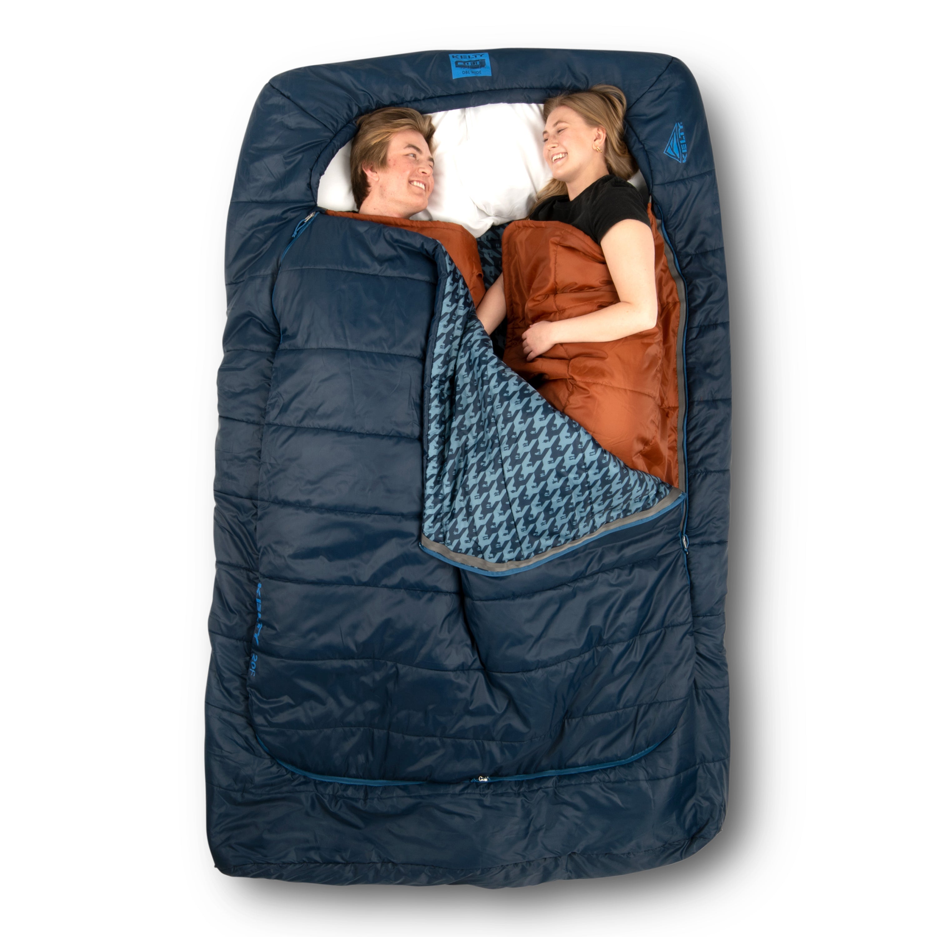 Kelty Tru Comfort Doublewide 20F Sleeping Bag in Pageant Blue / Hiker