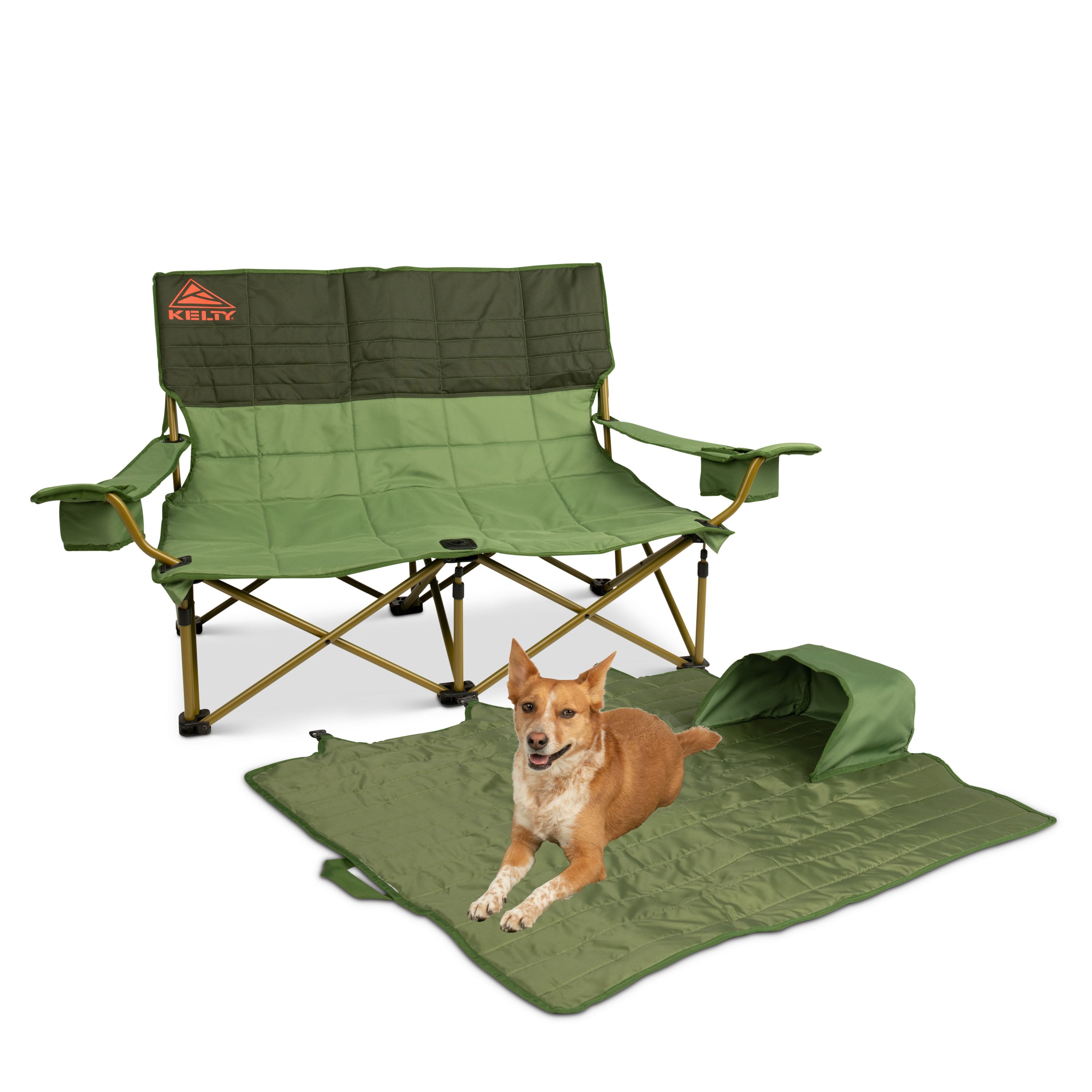 Kelty Low-Loveseat Double Camping Chair in Dill/Duffle