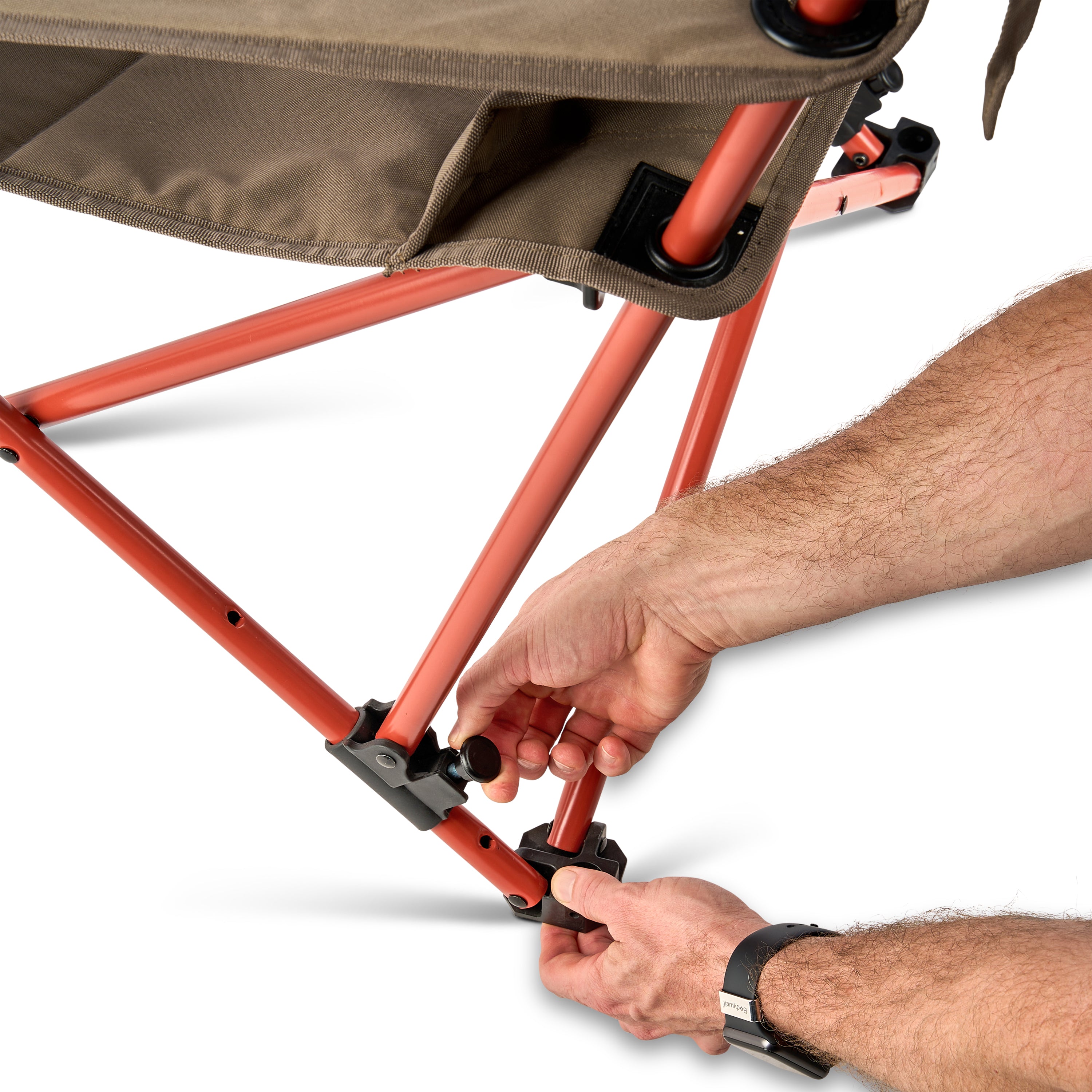 Kelty Deluxe Lounge Single Camp Chair in Bungee Cord/Beluga