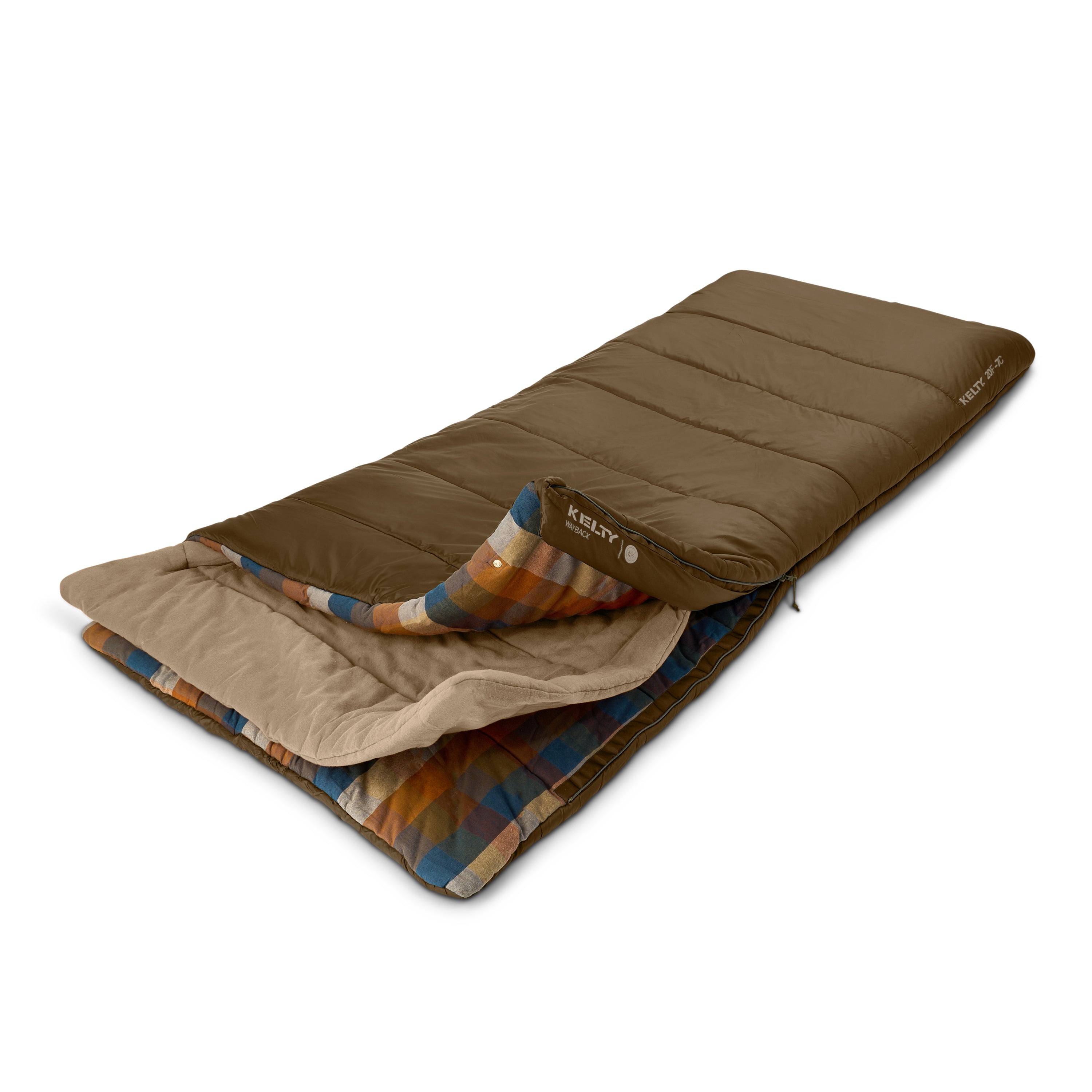 KELTY WAYBACK 20 DEG BURNT OLIVE (ORGANIC FLANNEL & CIRROLOFT ECO)