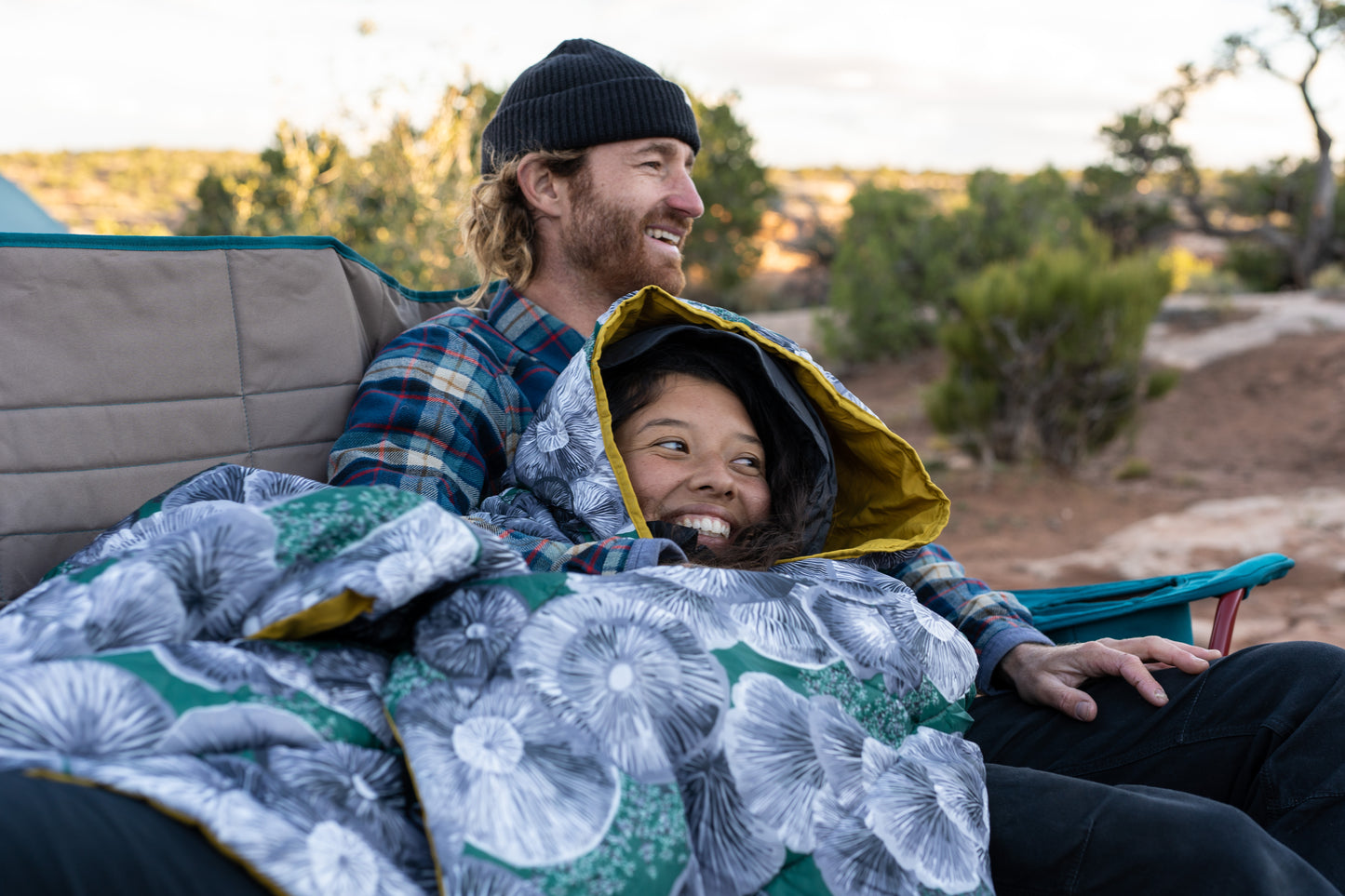 HOODLIGAN BLANKET OLIVE OIL/POSEY SHROOMS