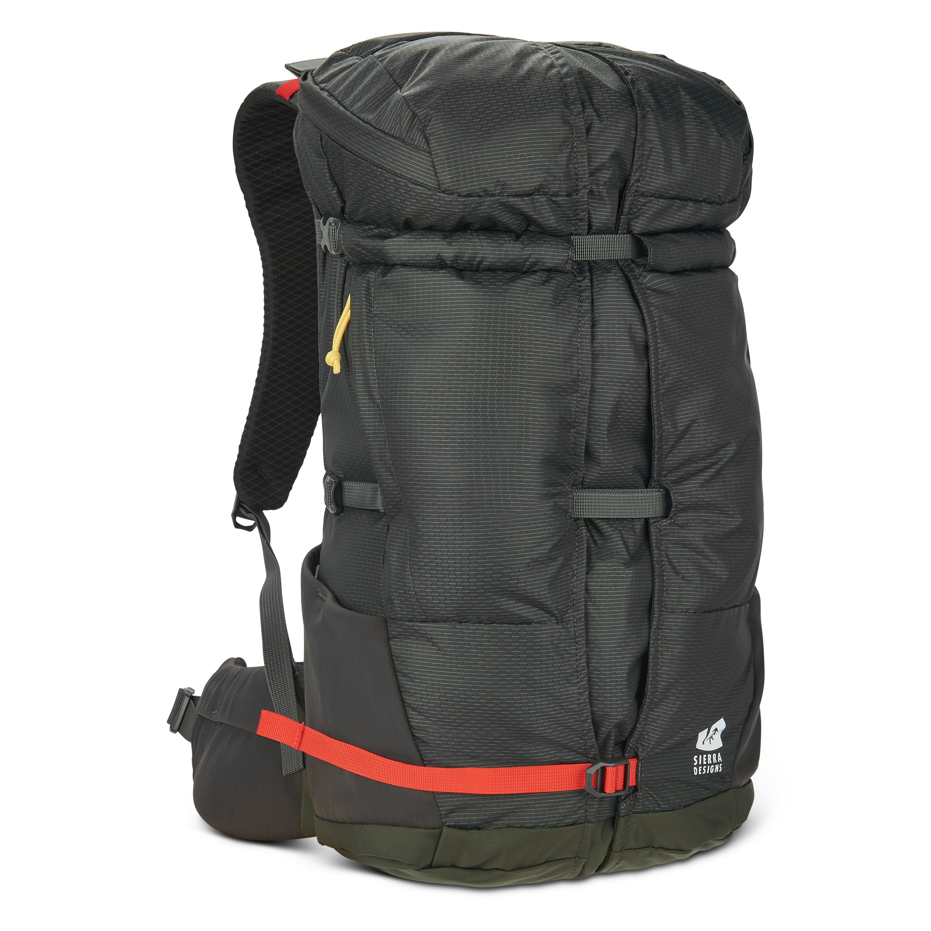 Sierra Designs Flex Hike 20L-30L Rucksack - Peat/Fiery Red