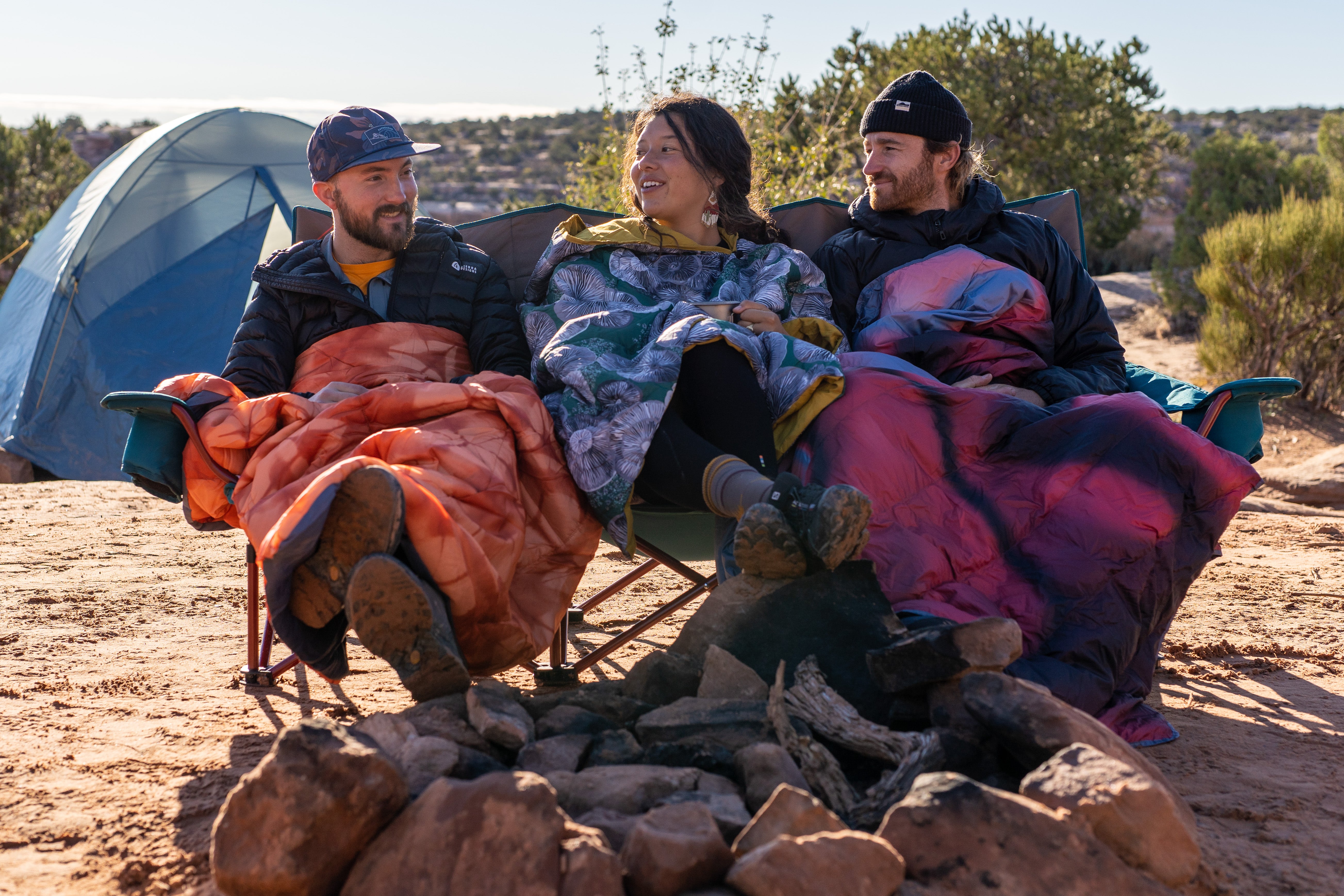 Kelty Bestie Blanket in Rooibos Tea / Patches