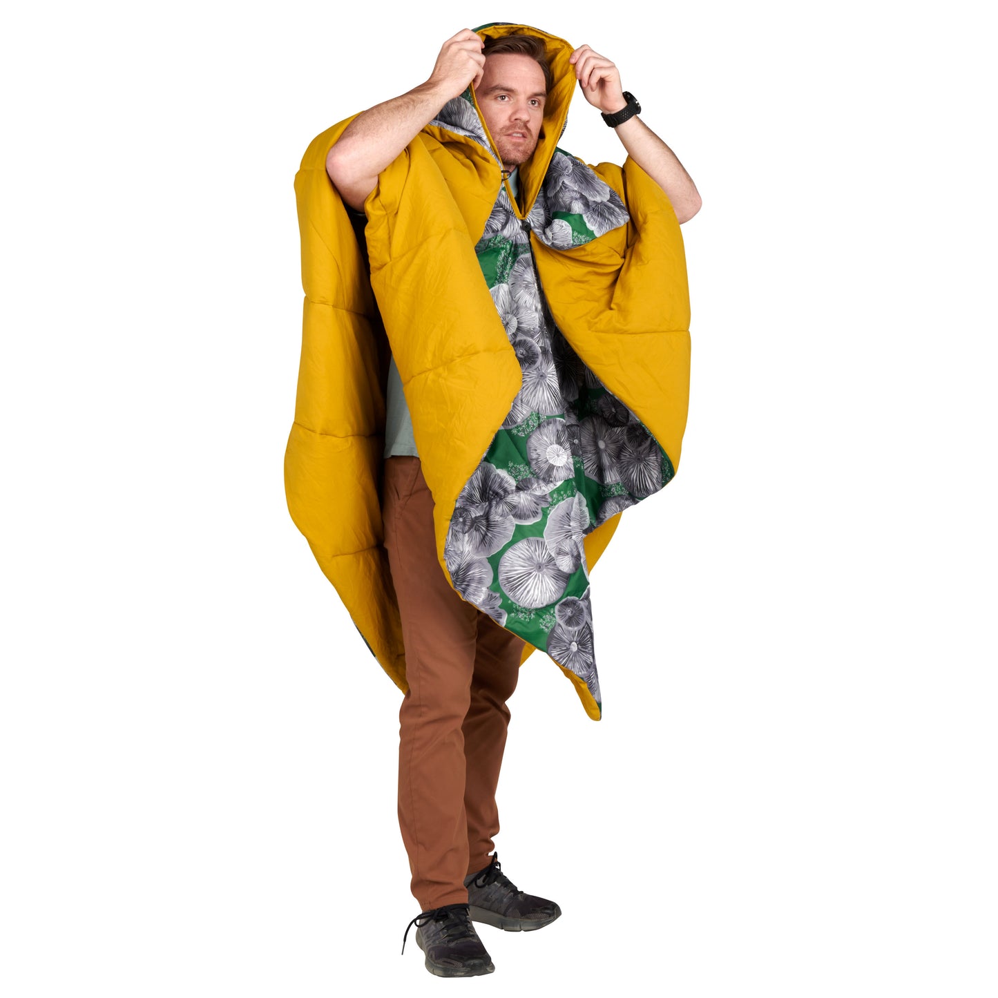 HOODLIGAN BLANKET OLIVE OIL/POSEY SHROOMS