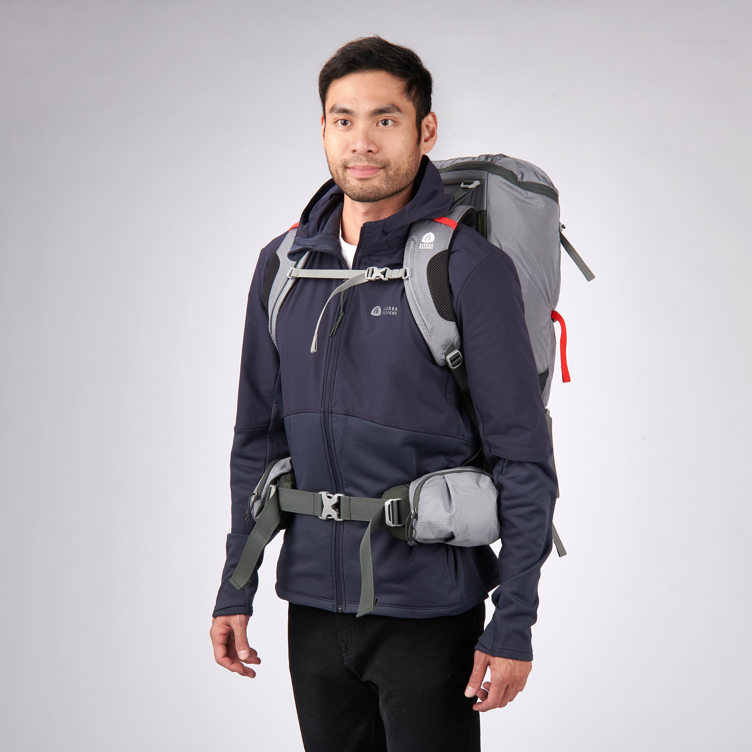 Sierra Designs Flex Trail 40L-60L Rucksack - Wild Dove/Peat