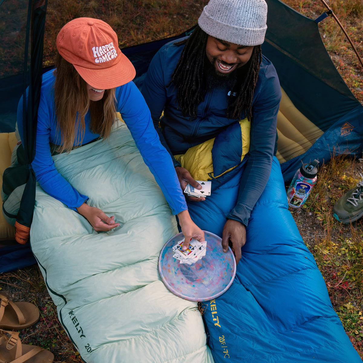 Kelty Cosmic Down 20°F (-7°C) 550-Fill Sleeping Bag - Regular - Dark Blue/Pageant Blue