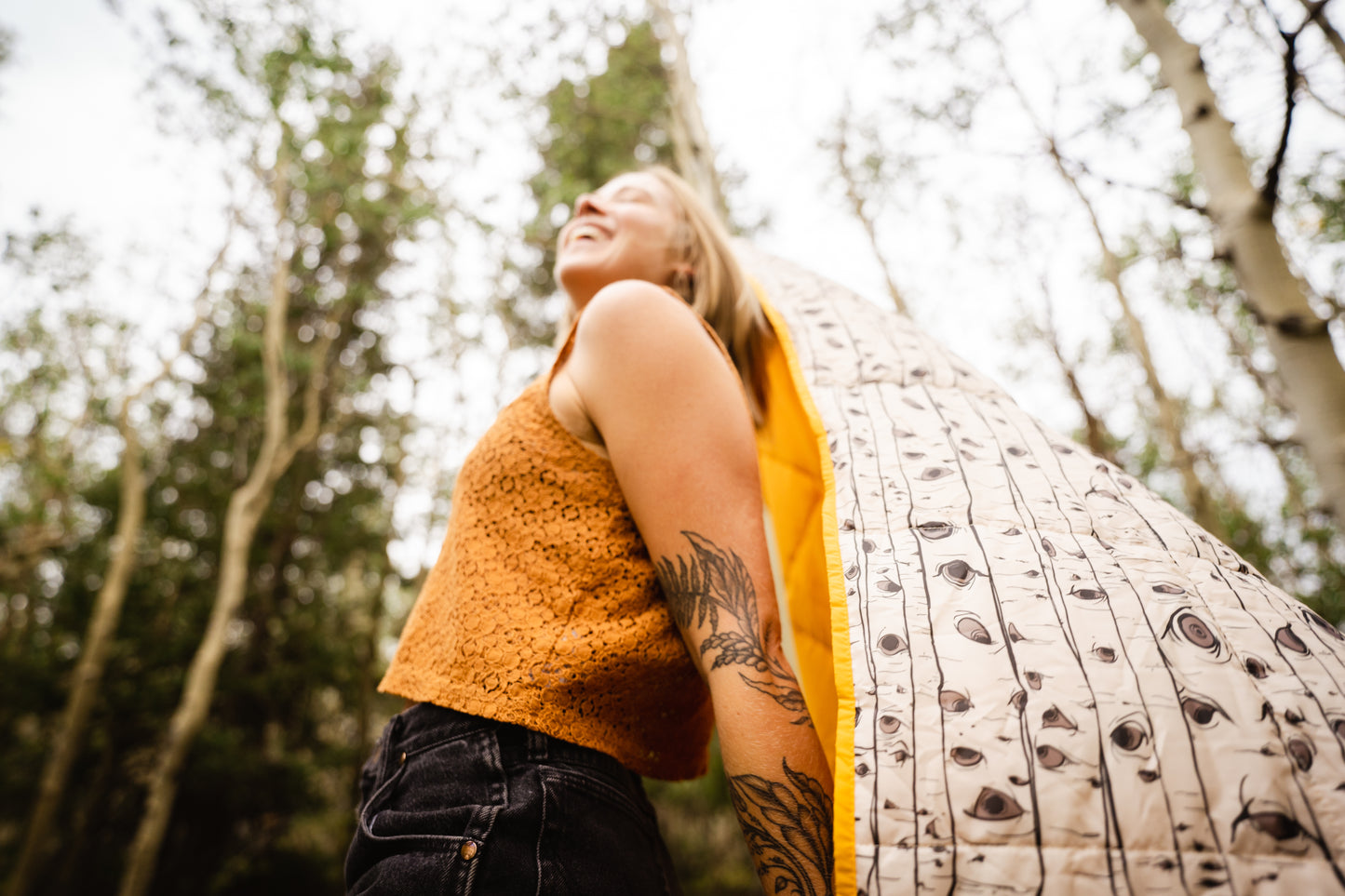 BESTIE BLANKET SUNFLOWER/ASPEN EYES
