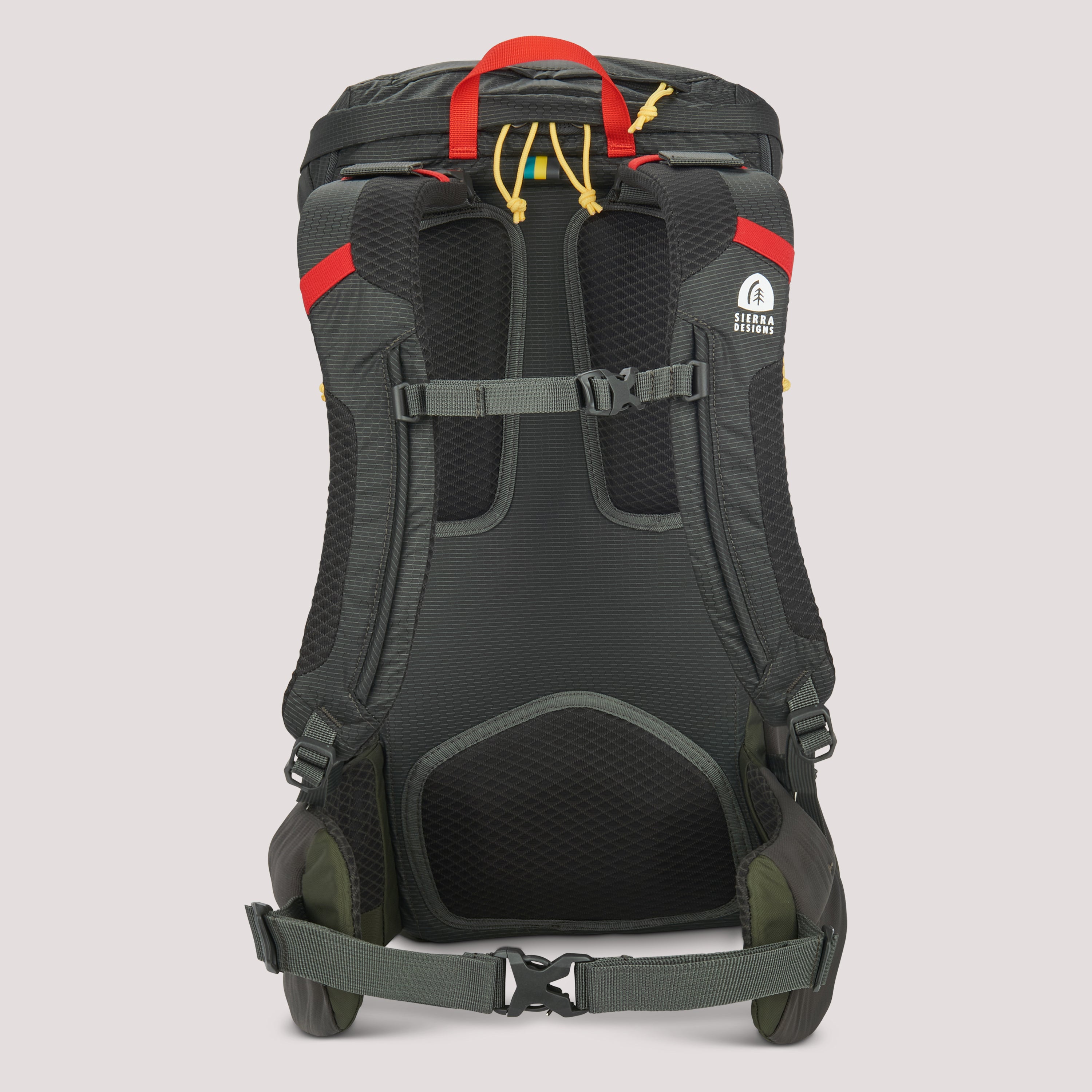 Sierra Designs Flex Hike 20L-30L Rucksack - Peat/Fiery Red