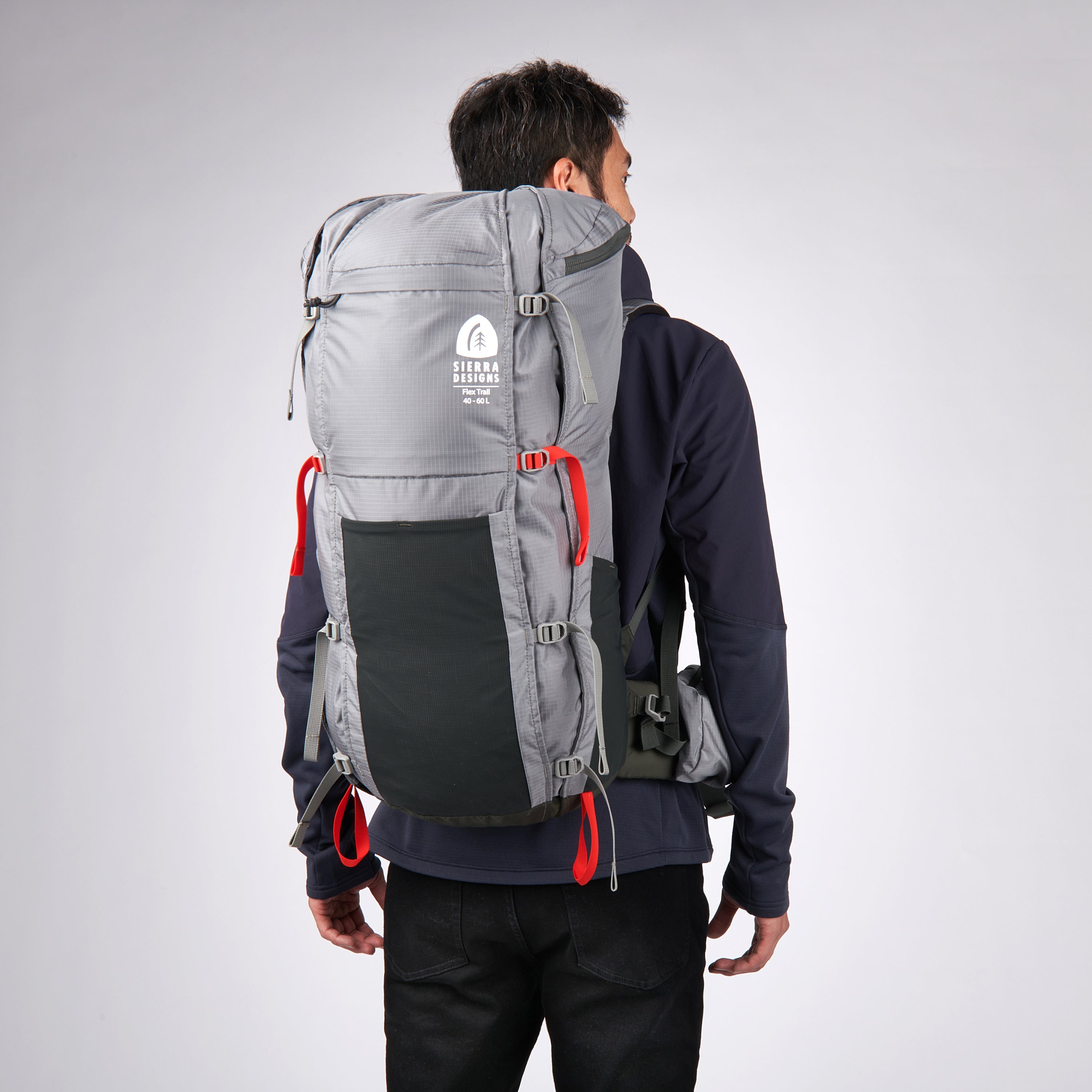 Sierra Designs Flex Trail 40L-60L Rucksack - Wild Dove/Peat