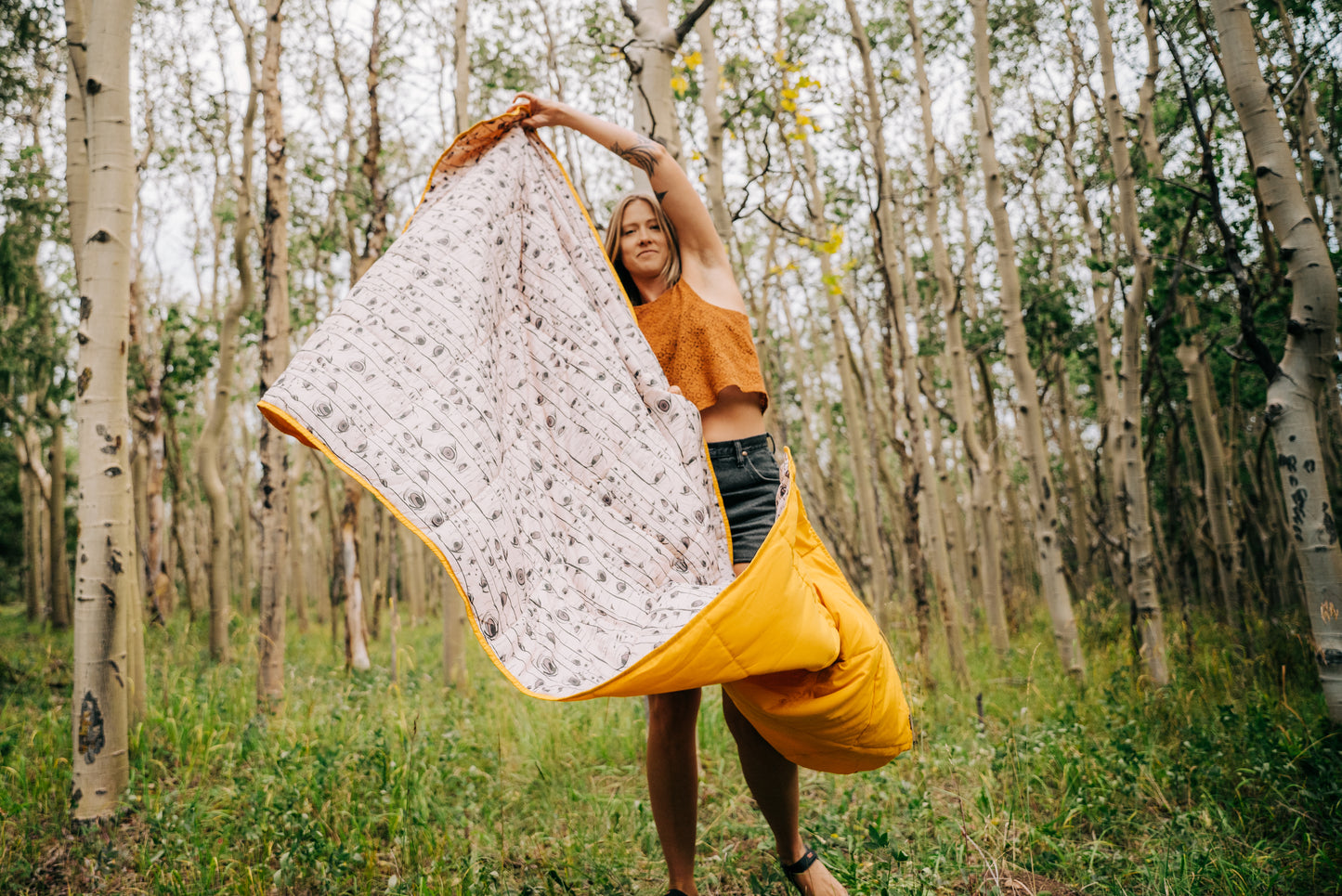 BESTIE BLANKET SUNFLOWER/ASPEN EYES
