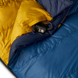 Kelty Cosmic Down 20°F (-7°C) 550-Fill Sleeping Bag - Short - Dark Blue/Pageant Blue