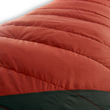 Kelty Cosmic Down 0°F (-18°C) 550-Fill Sleeping Bag - Long - Tandoori Spice/Green Gables