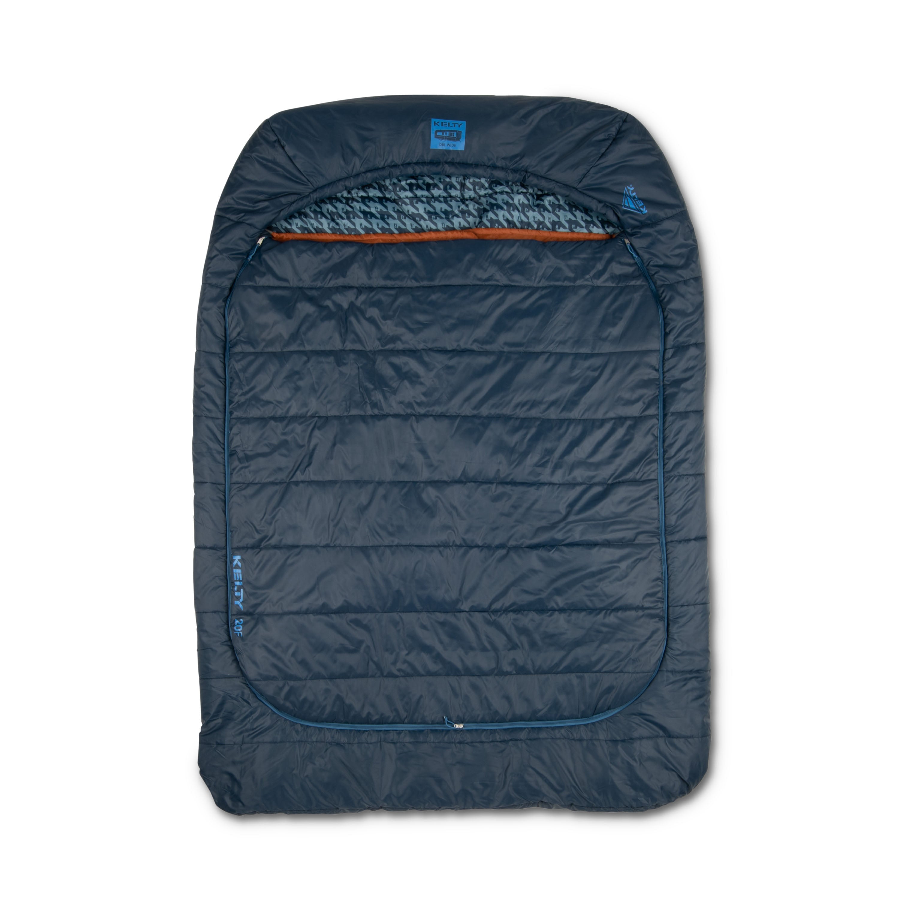 Kelty Tru Comfort Doublewide 20F Sleeping Bag in Pageant Blue / Hiker