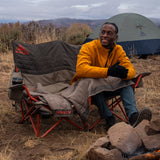 Kelty Low-Loveseat Double Camping Chair in Nest Bungee Cord/Beluga