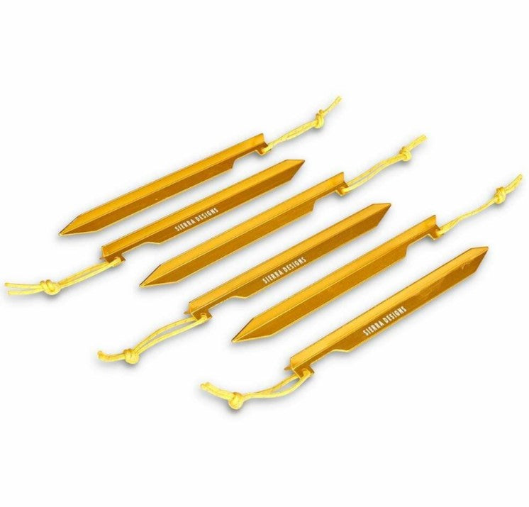 Sierra Designs Fl-Stake Tent Stakes in 6 Pack