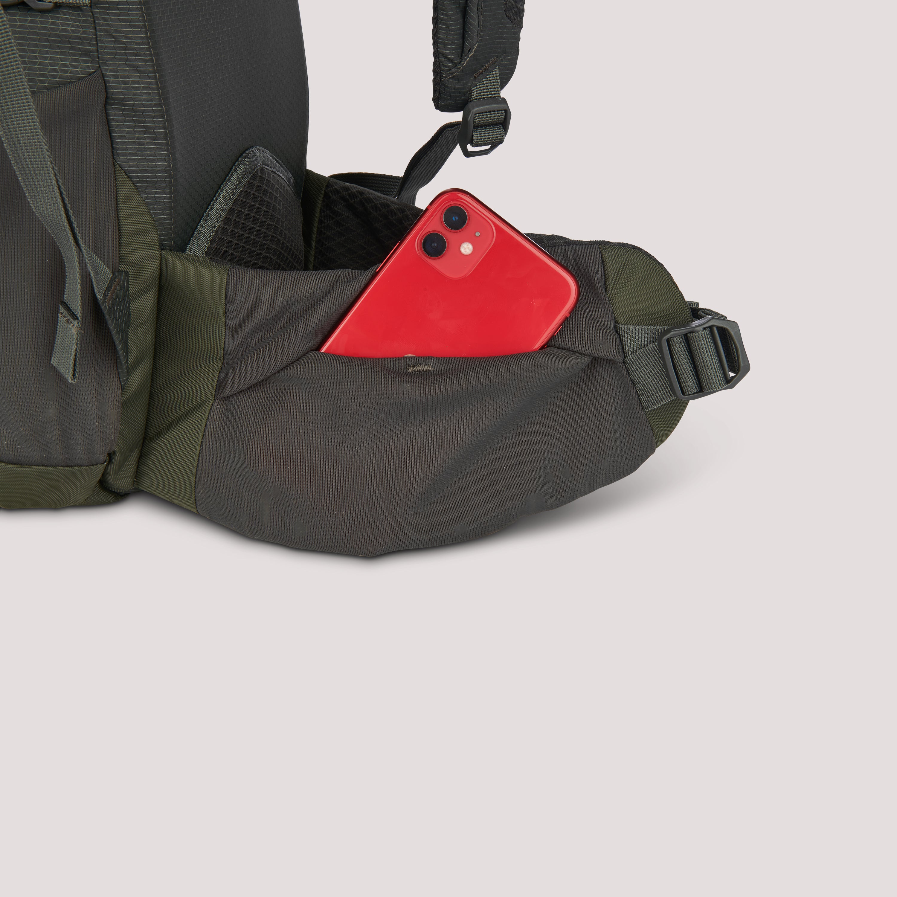 Sierra Designs Flex Hike 20L-30L Rucksack - Peat/Fiery Red