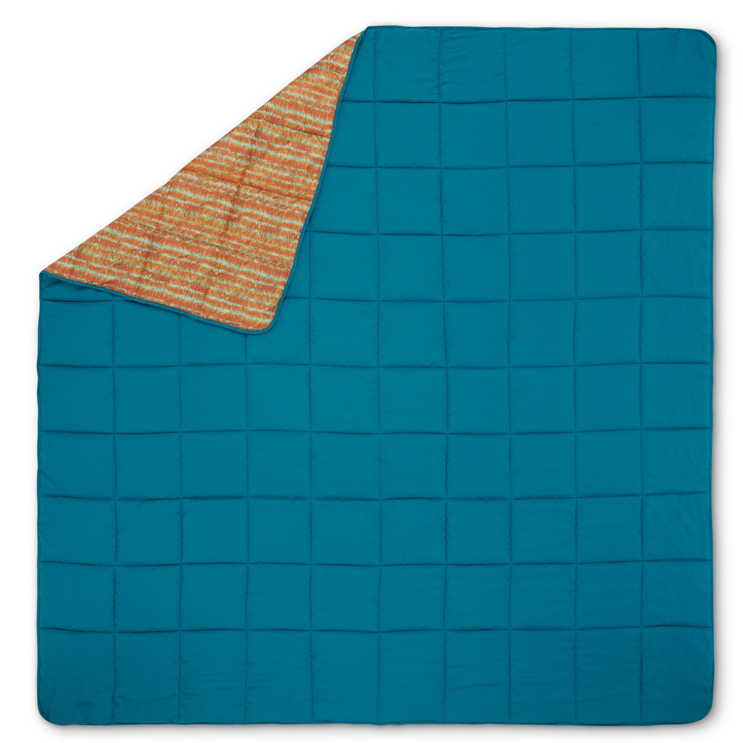 Biggie Blanket Stormy Blue / Melted Stripes