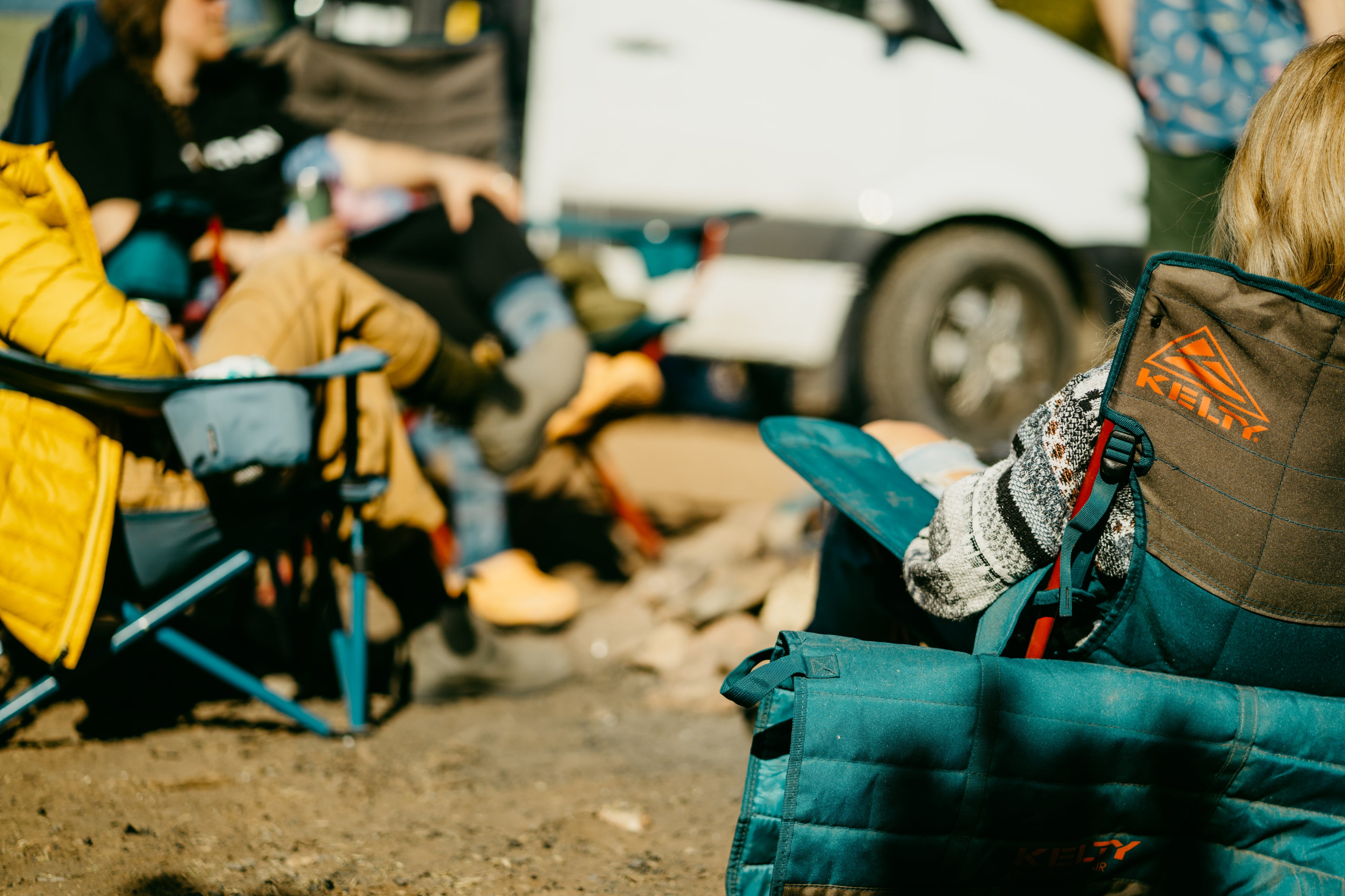 Kelty Low-Loveseat Double Camping Chair in Deep Lake/Fallen Rock