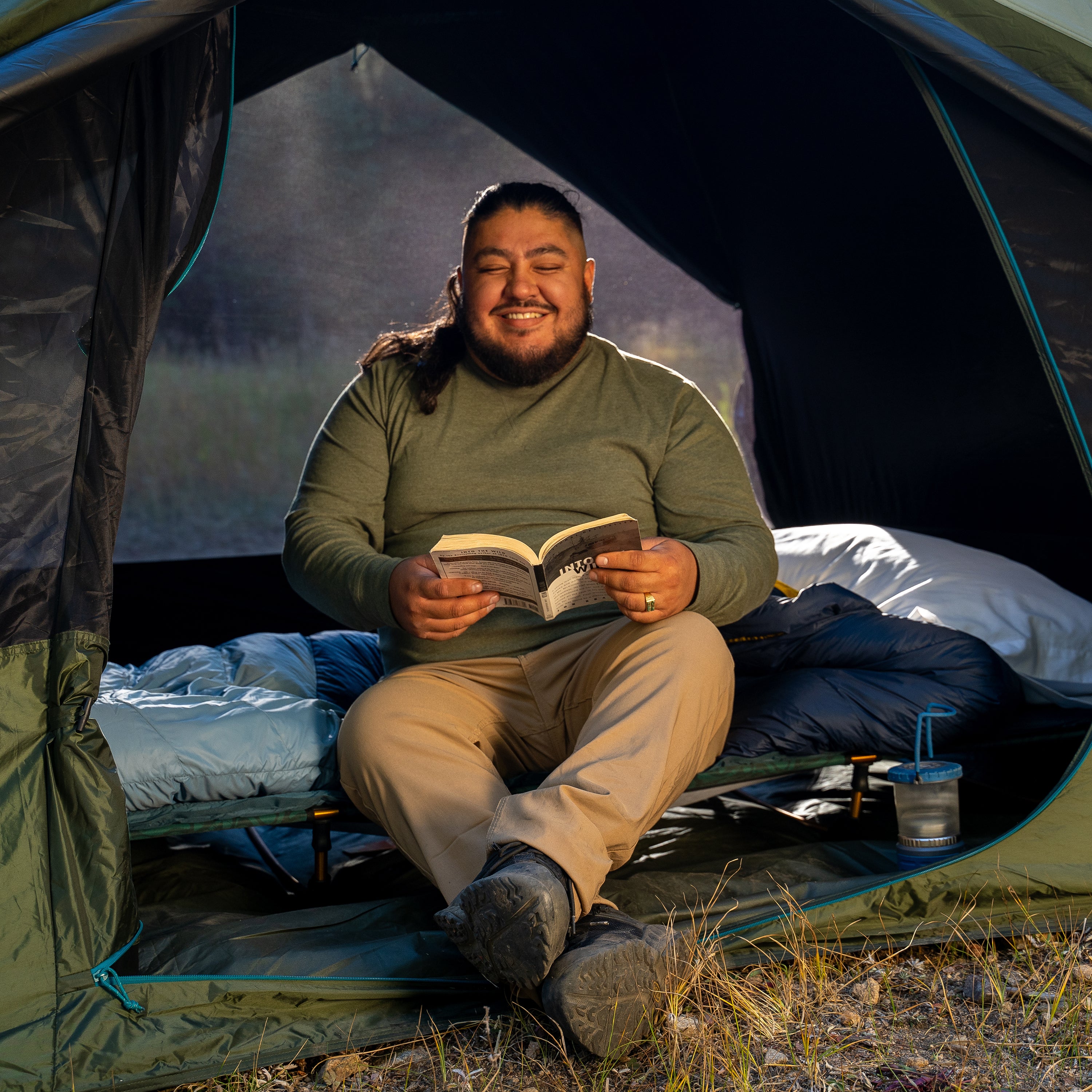 Kelty Lowdown Camp Cot Bed in Fern
