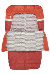 Sierra Designs Backcountry Bed Duo 20°F (-7°C) 650-Fill DriDown 2-Person Sleeping Bag - One Size - Red/Grey